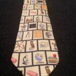Education-themed tie from the collection