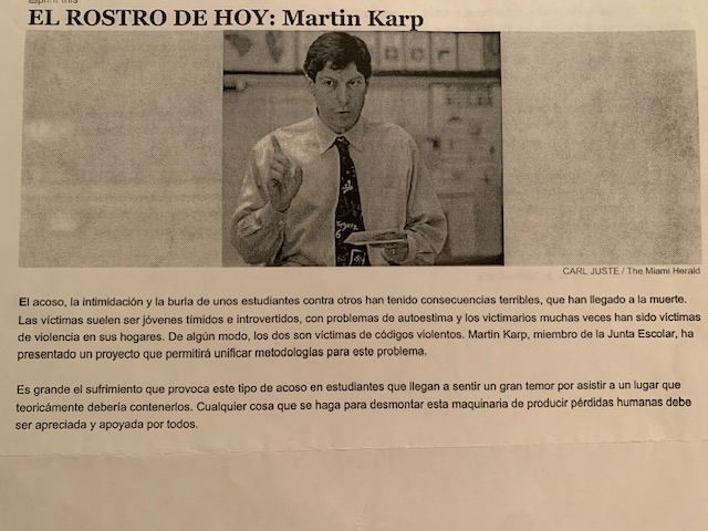 El Herald's Person of the Day.