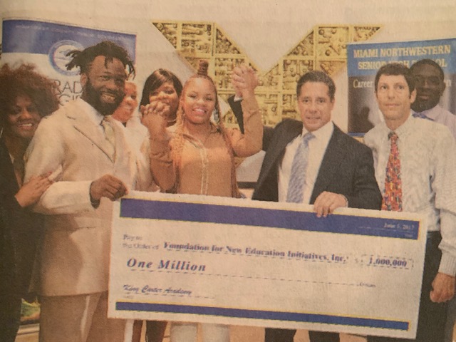 M-DCPS received $1 million in honor of King Carter. The contribution will be used to finance the King Carter T